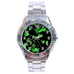 Painter was here - green Stainless Steel Analogue Watch