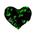 Painter was here - green Standard 16  Premium Heart Shape Cushions