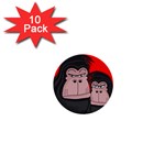 Gorillas 1  Mini Buttons (10 pack) 