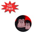 Gorillas 1  Mini Buttons (100 pack) 