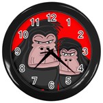 Gorillas Wall Clocks (Black)