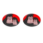 Gorillas Cufflinks (Oval)