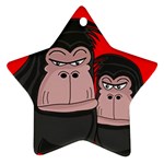 Gorillas Star Ornament (Two Sides) 