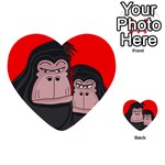 Gorillas Multi-purpose Cards (Heart) 