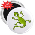 Green lizard 3  Magnets (100 pack)