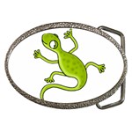 Green lizard Belt Buckles