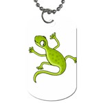 Green lizard Dog Tag (One Side)