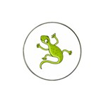 Green lizard Hat Clip Ball Marker (4 pack)