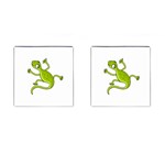 Green lizard Cufflinks (Square)