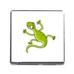 Green lizard Memory Card Reader (Square)