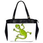 Green lizard Office Handbags (2 Sides) 