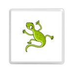 Green lizard Memory Card Reader (Square) 