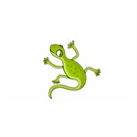 Green lizard Satin Wrap
