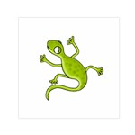 Green lizard Small Satin Scarf (Square)