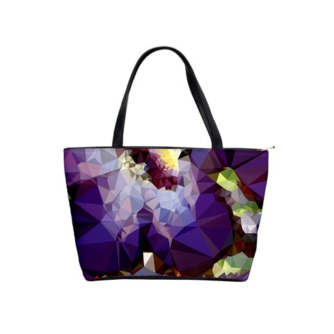 Purple Abstract Geometric Dream Shoulder Handbags from ZippyPress Front