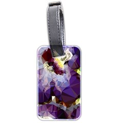 Purple Abstract Geometric Dream Luggage Tags (Two Sides) from ZippyPress Front