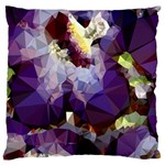 Purple Abstract Geometric Dream Large Flano Cushion Case (One Side)