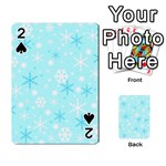 Blue Xmas pattern Playing Cards 54 Designs 