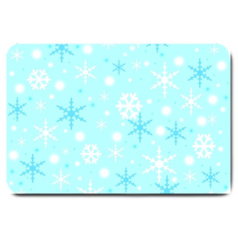 Blue Xmas pattern Large Doormat  from ZippyPress 30 x20  Door Mat