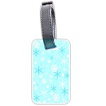 Blue Xmas pattern Luggage Tags (Two Sides)