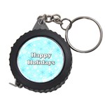 Happy holidays blue pattern Measuring Tapes