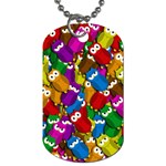 Cute owls mess Dog Tag (One Side)