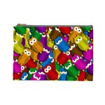 Cute owls mess Cosmetic Bag (Large) 