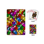 Cute owls mess Playing Cards (Mini) 