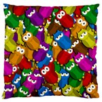 Cute owls mess Large Cushion Case (One Side)