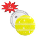 Yellow Xmas 1.75  Buttons (10 pack)