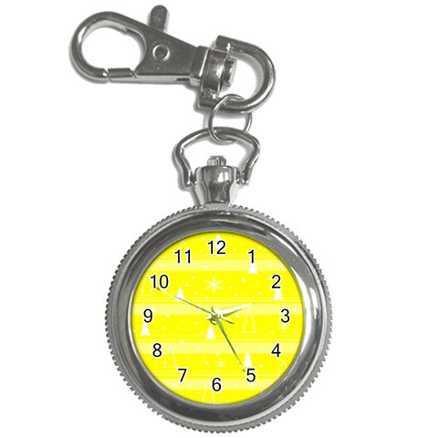 Yellow Xmas Key Chain Watches from ZippyPress Front