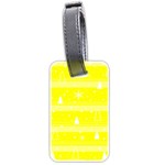 Yellow Xmas Luggage Tags (Two Sides)