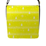 Yellow Xmas Flap Messenger Bag (L) 
