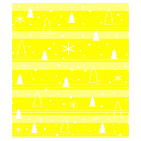 Yellow Xmas Drawstring Pouches (Small)  from ZippyPress Front