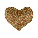 Geometric Bold Cubism Pattern Standard 16  Premium Heart Shape Cushions