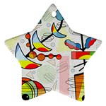 Happy day Star Ornament (Two Sides) 