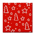 Red Xmas Tile Coasters