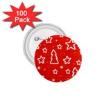 Red Xmas 1.75  Buttons (100 pack) 