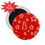 Red Xmas 2.25  Magnets (10 pack) 
