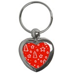 Red Xmas Key Chains (Heart) 