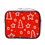 Red Xmas Mini Toiletries Bags