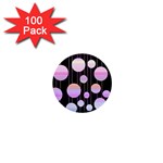 Pink elegance  1  Mini Buttons (100 pack) 