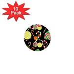 Xmas candies  1  Mini Buttons (10 pack) 