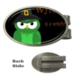 Who is a witch? - green Money Clips (Oval) 