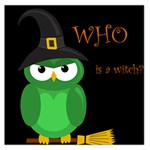 Who is a witch? - green Large Satin Scarf (Square)