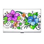 Tropical Hibiscus Flowers Business Card Holders