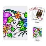 Tropical Hibiscus Flowers Playing Card