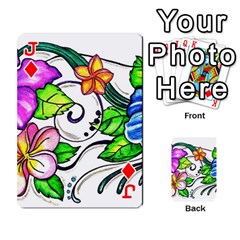 Jack Tropical Hibiscus Flowers Playing Cards 54 Designs  from ZippyPress Front - DiamondJ
