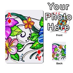 Ace Tropical Hibiscus Flowers Playing Cards 54 Designs  from ZippyPress Front - DiamondA
