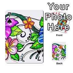 Tropical Hibiscus Flowers Playing Cards 54 Designs  from ZippyPress Front - Spade7